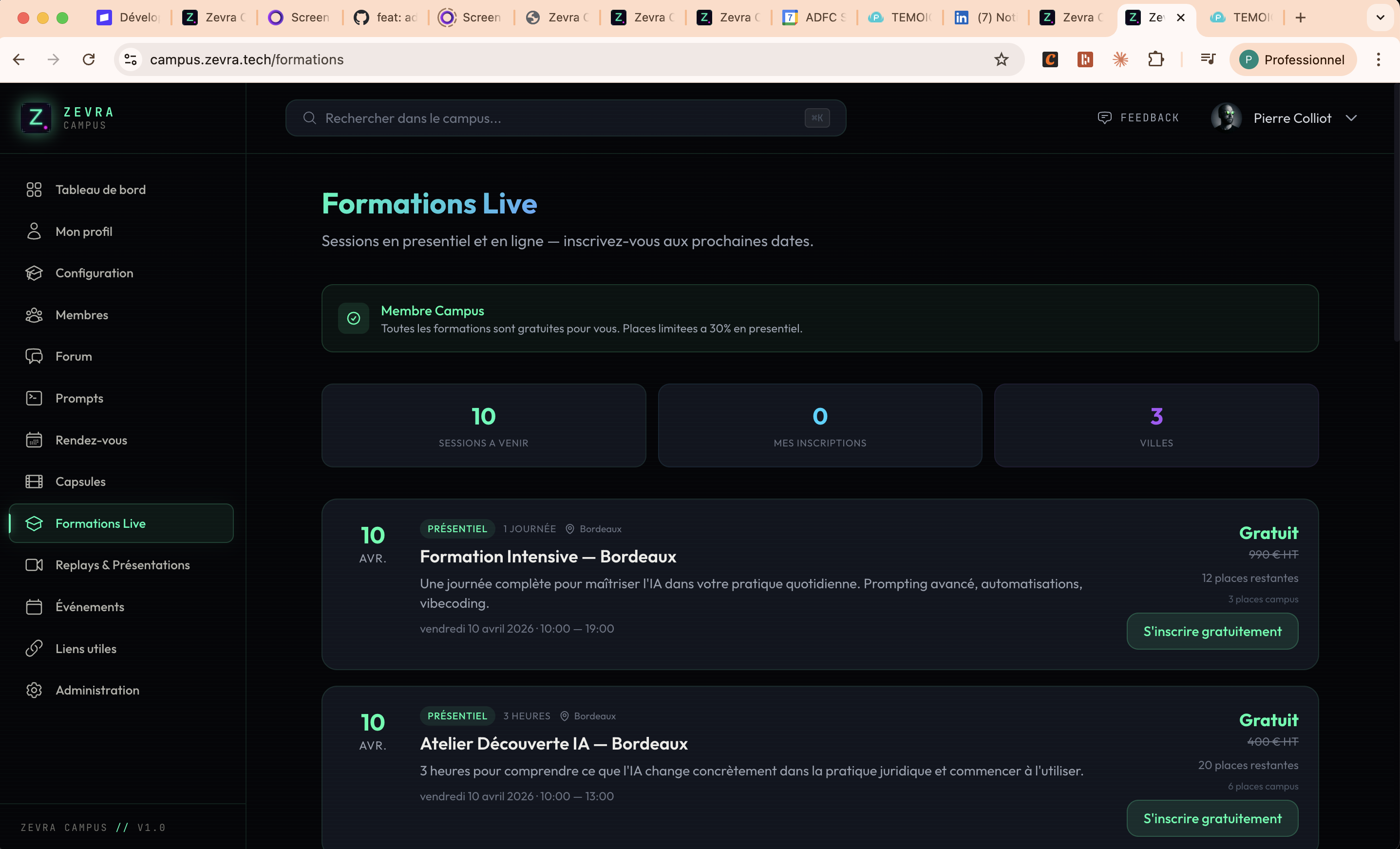 Formations Live Campus