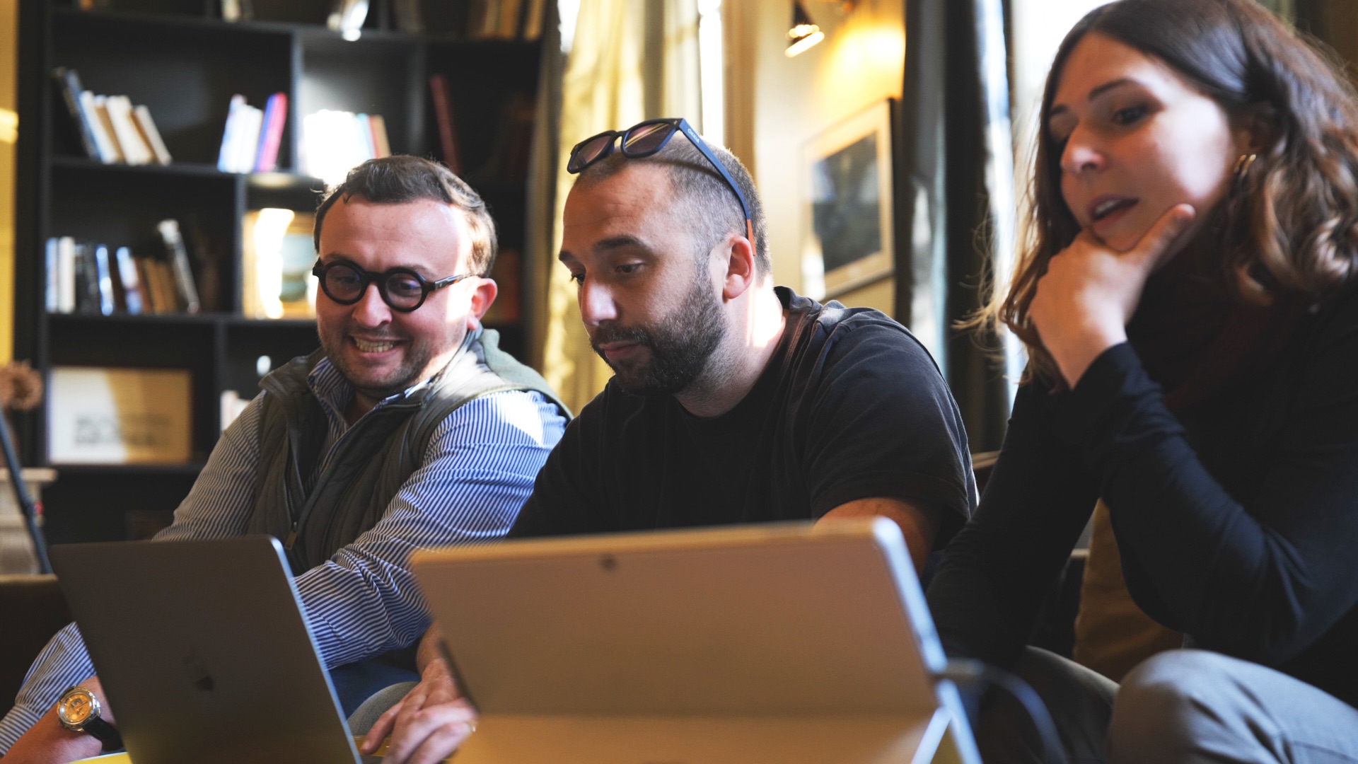 Apprenants en session collaborative