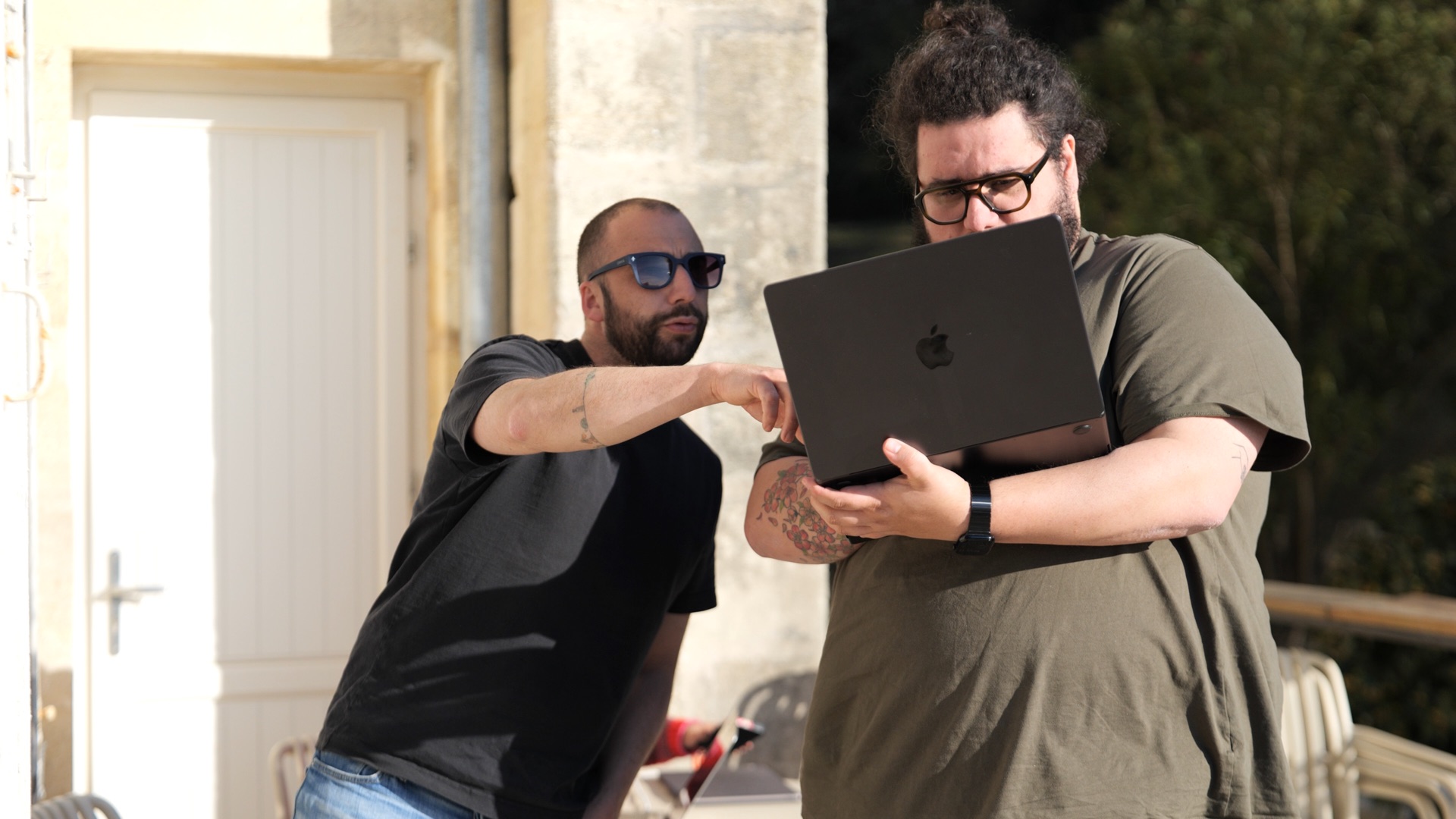 Coaching en extérieur entre deux sessions